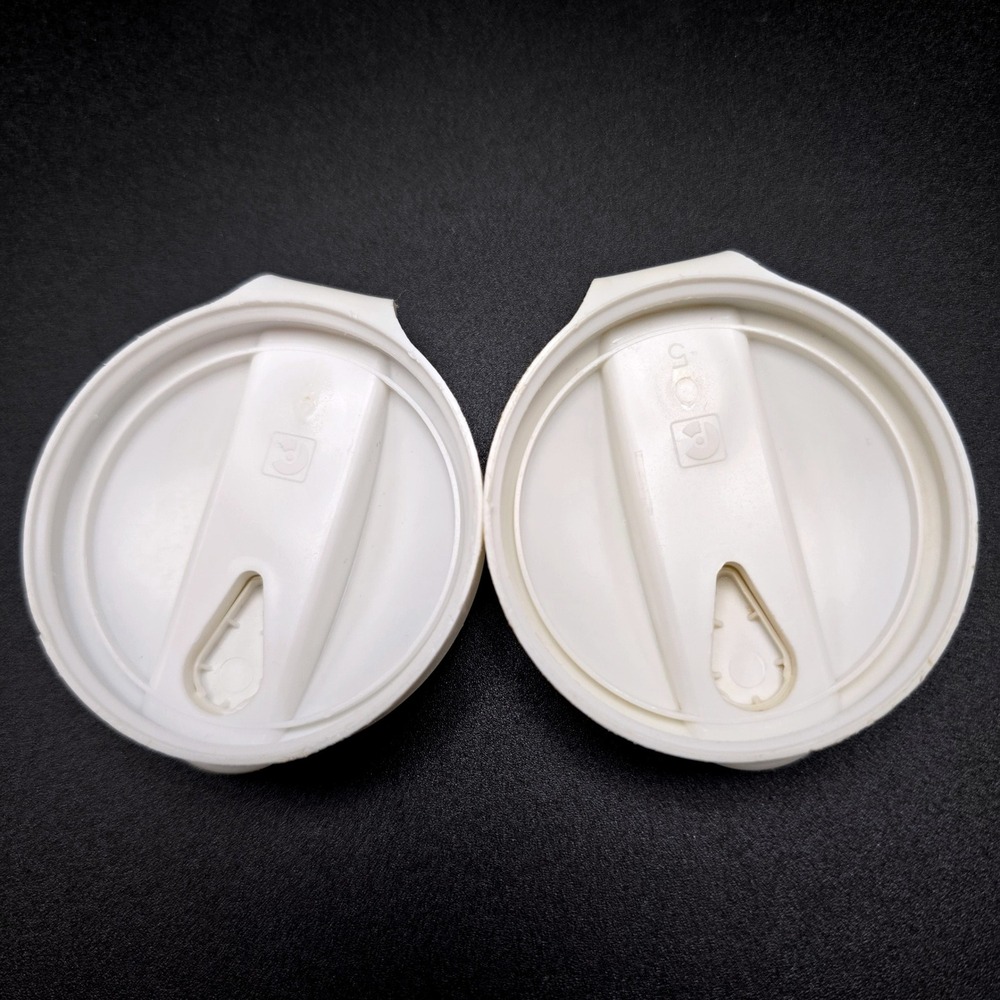 Vintage Good Seasons Glass Salad Dressing Cruet Set of 2 White Flip Top Lids - Picture 14 of 16